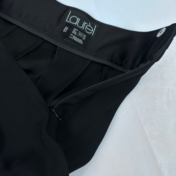 Laure'l by Escada Black Pleated Vintage Dress Pants - Picture 6 of 7